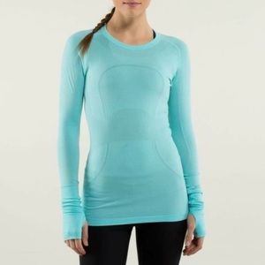 Lululemon Blue Swiftly Tech Long Sleeve Tee